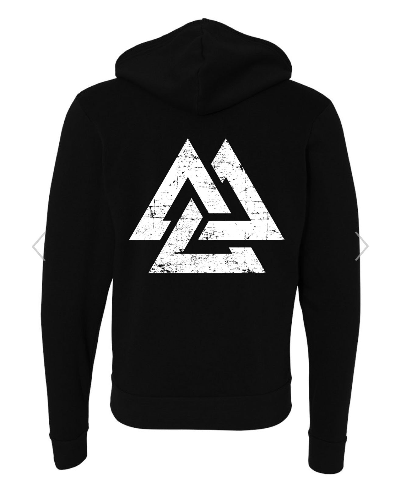 MCHNZ White Logo Zip-Up Hooded Fleece - unisex fit